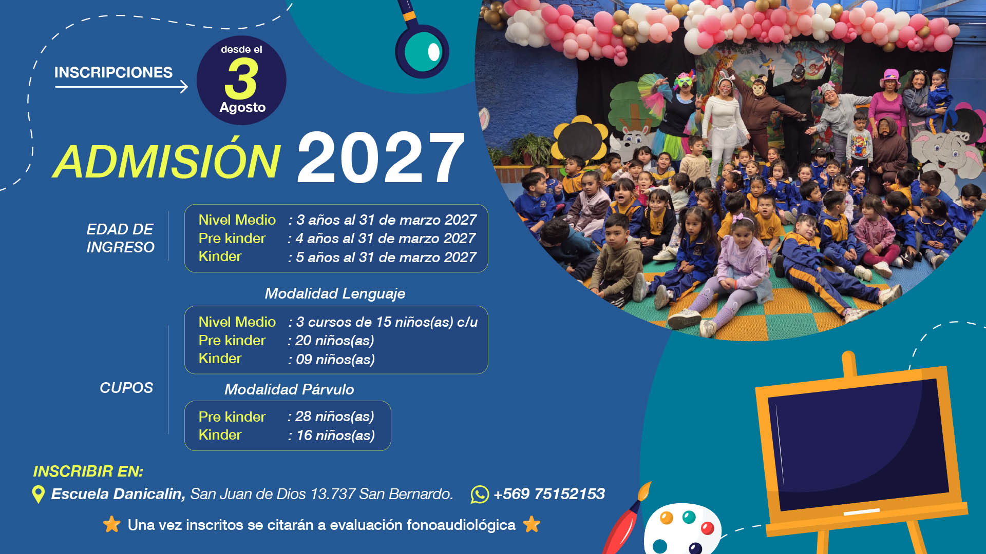 Admisión 2027